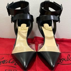 CHRISTIAN LOUBOUTIN Kid PVC Multimiss 85 Pumps in black